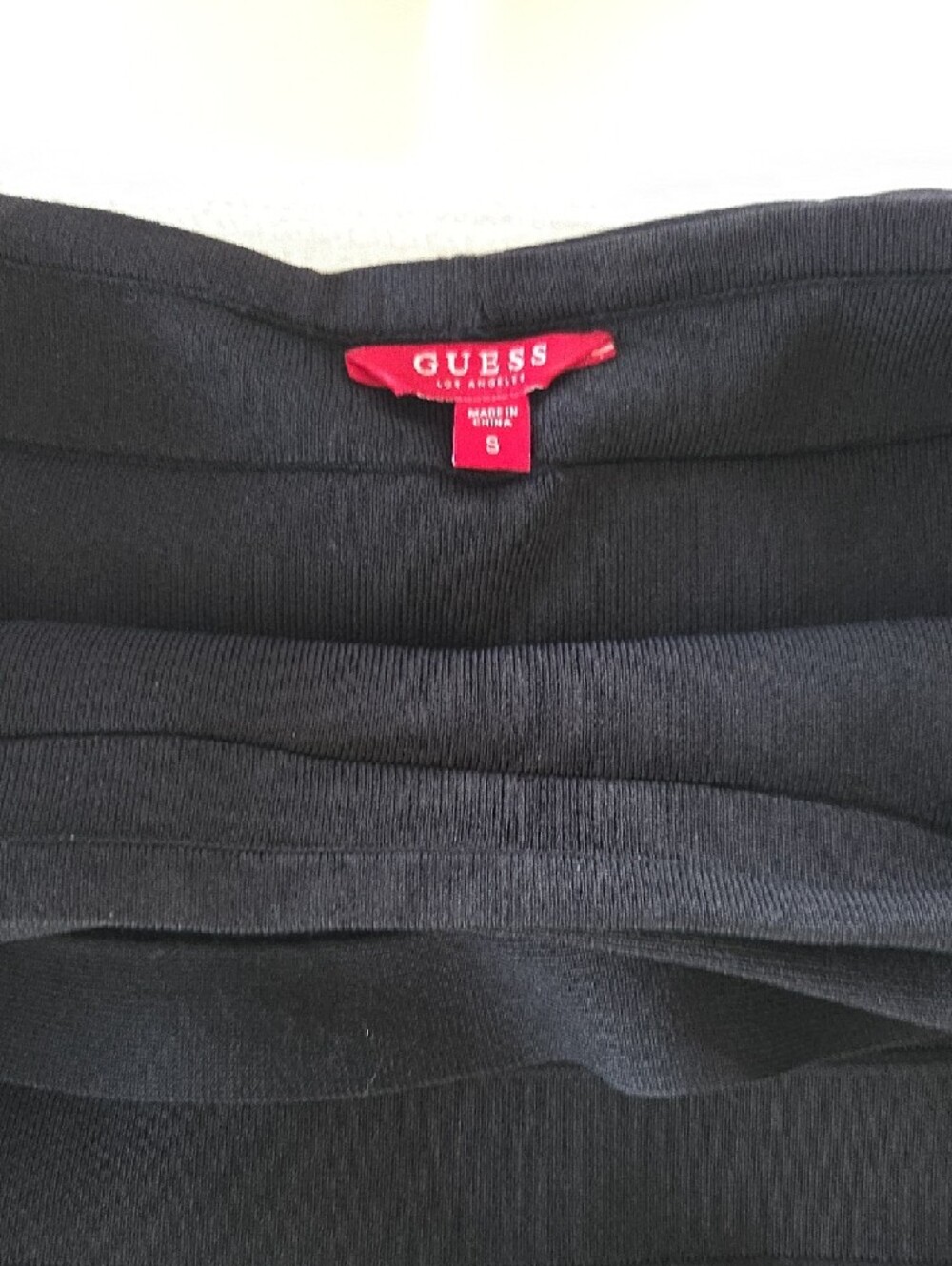 Guess Black One-Shoulder Ruffle Bodycon Dress - Picture 3 of 3